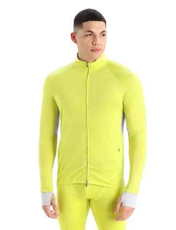 Pánské Mikiny S Kapucí Icebreaker ZoneKnit™ Merino Long Sleeve Zip Zelene | CZ 1687LISH